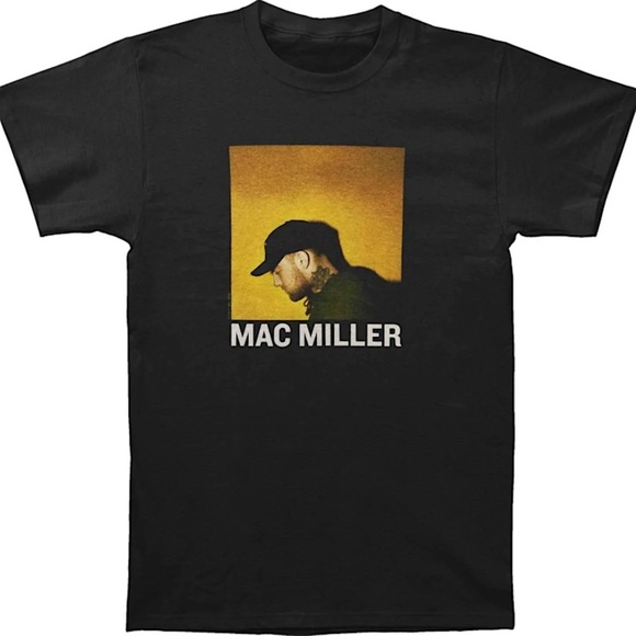 Mac Miller Tee Black Graphic T-Shirt Medium - Picture 1 of 9